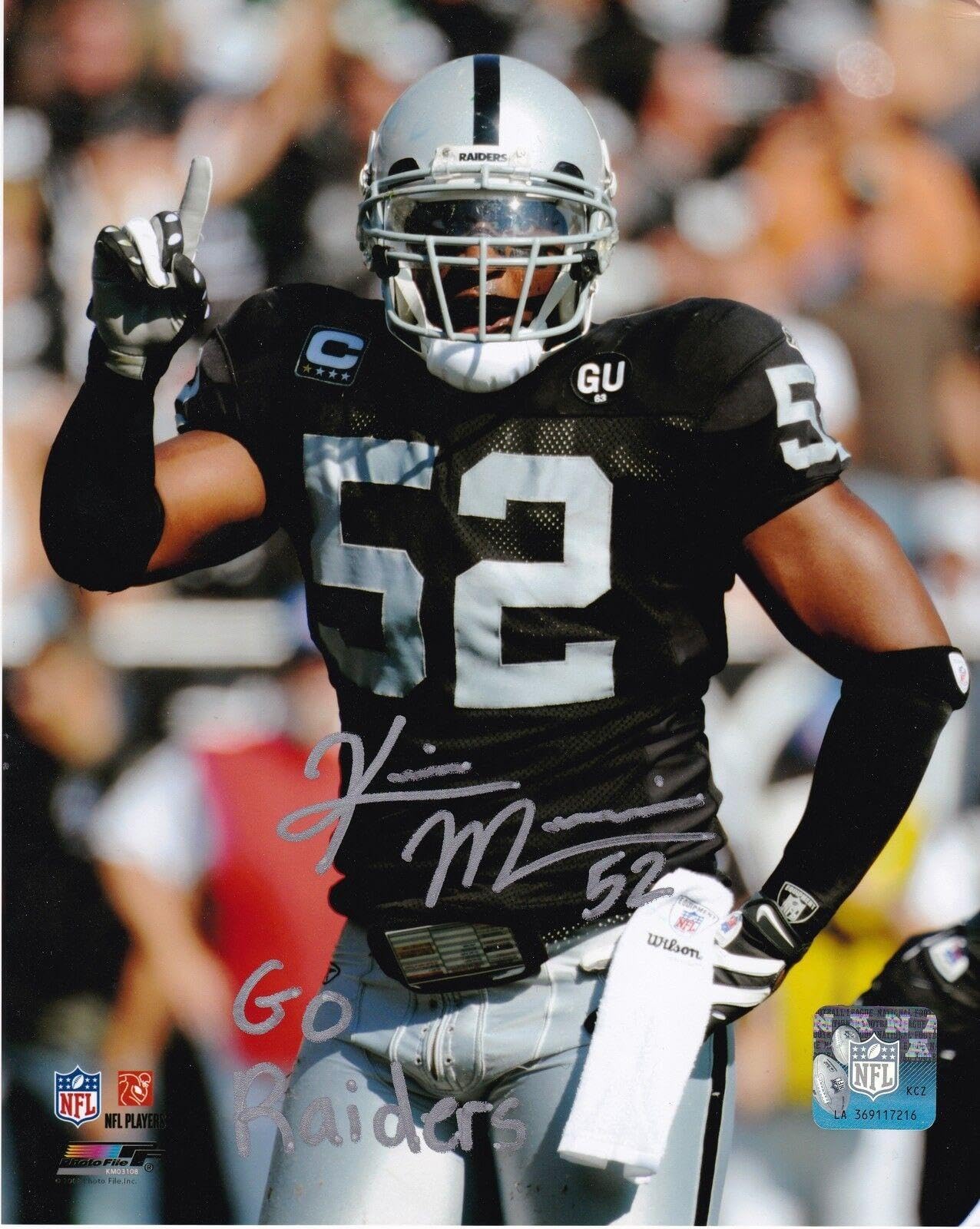 KIRK MORRISON OAKLAND RAIDERS 